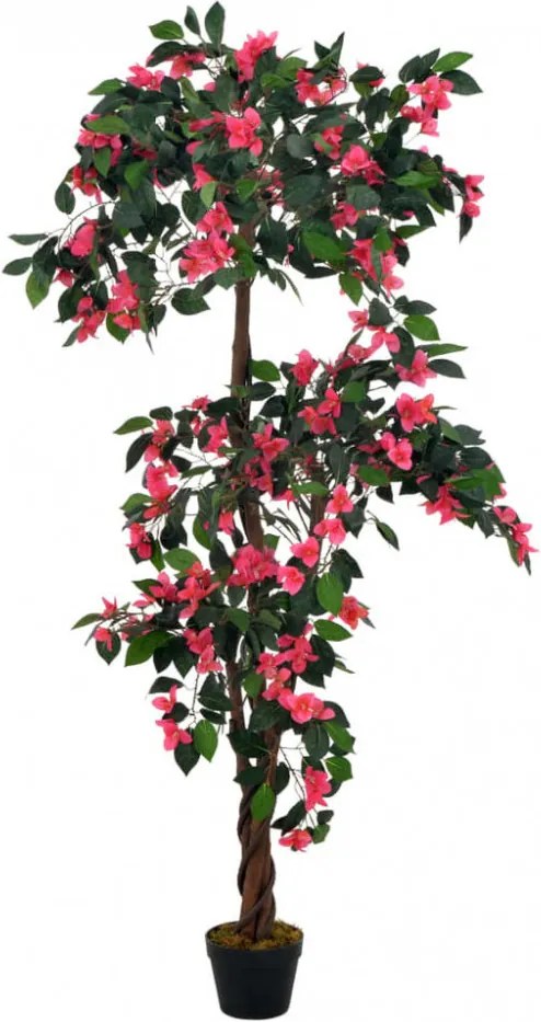 Plantă artificială rododendron cu ghiveci, roz, 165 cm