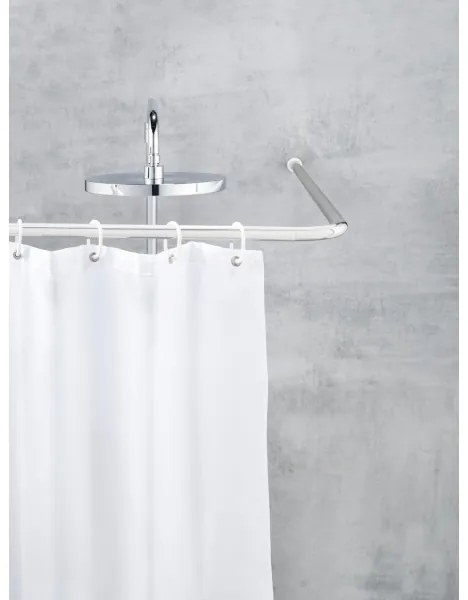 WENKO 19215100 - Suport pentru bară UNIVERSAL 2x2 cm crom/alb