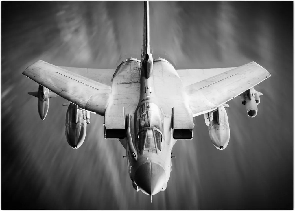 Tablou pe sticlă - Aeronava (70x50 cm)