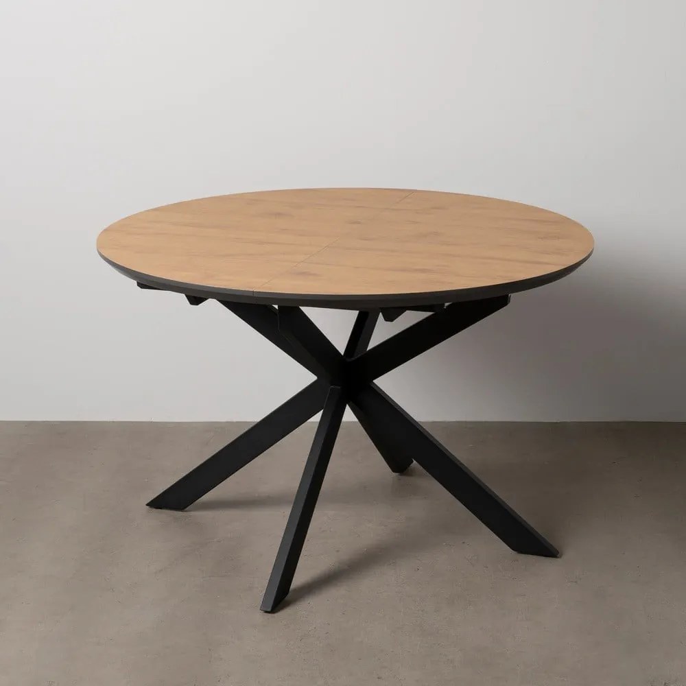 Masă de dining rotundă extensibilă cu blat suplimentar ø 120 cm Rocía – Ixia