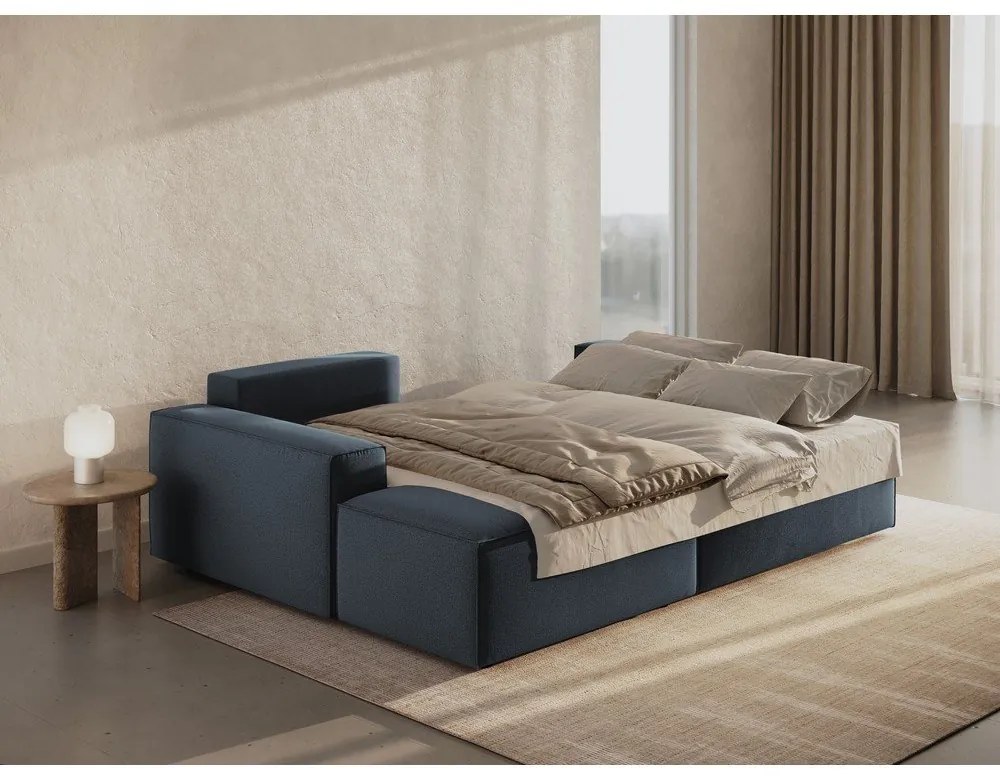 Colțar albastru extensibil (cu colț pe partea stângă ) Jodie – Micadoni Home