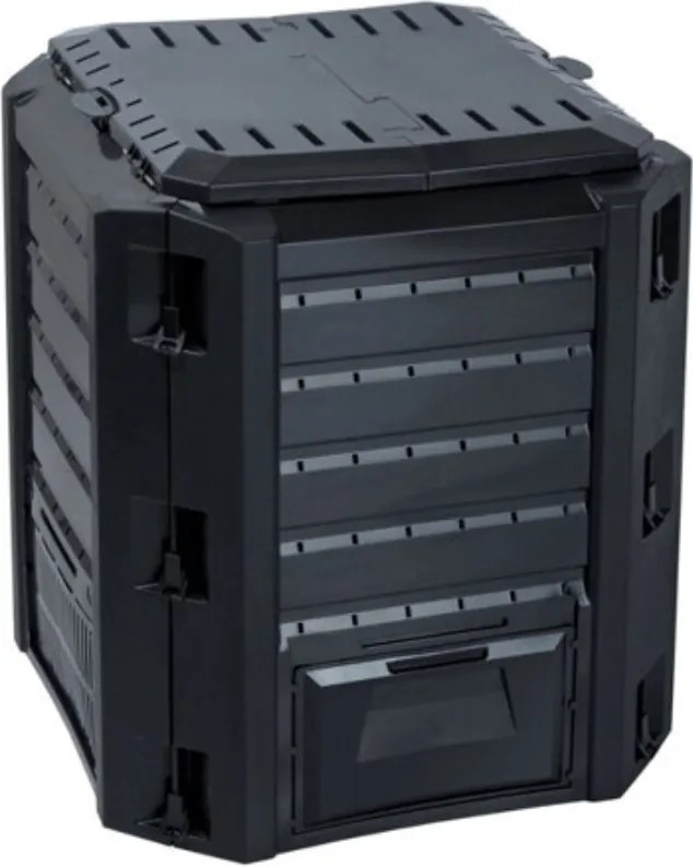 Prosperplast Compostor de grădină - Compogreen 380 l, negru