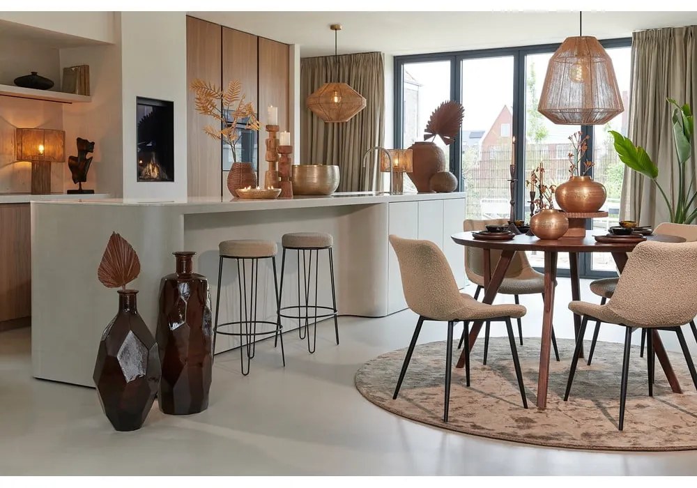 Statuetă din metal Face – Light & Living