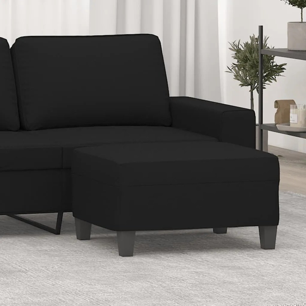 349364 vidaXL Taburet, negru, 70x55x41 cm, microfibră