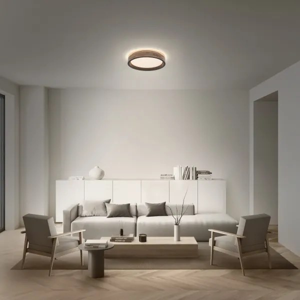 Osram -LED Plafonieră LED dimabilă MARIANO LED/36W/230V Ø 51 cm stejar/negru