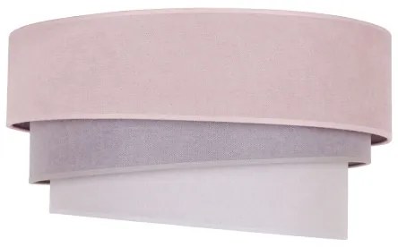 Duolla - Plafonieră TRIO 1xE27/15W/230V d. 45 cm roz/gri/alb