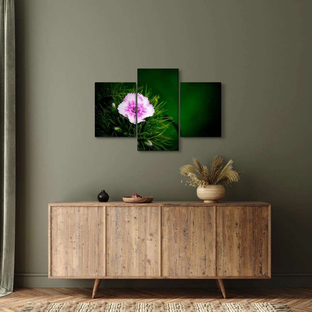 Tablou cu floare roz (90x60 cm)