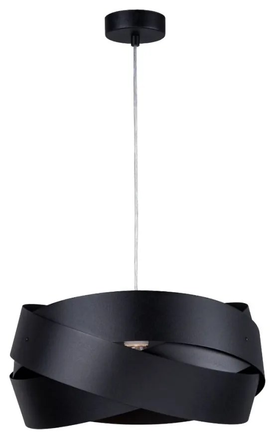 Pendul design modern Tornado negru