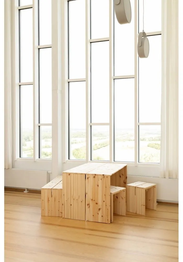 Masă de dining din lemn de pin 79x124 cm Join-In – Karup Design