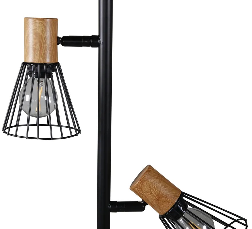 Lampa de podea neagra ATTICUS