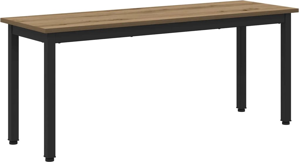 vidaXL bancă Stejar artizanal 110 x 35 x 45 cm Lemn compozit