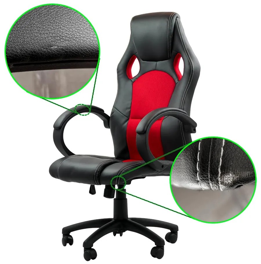 RESIGILAT - Scaun de gaming OFF 309 rosu cu negru