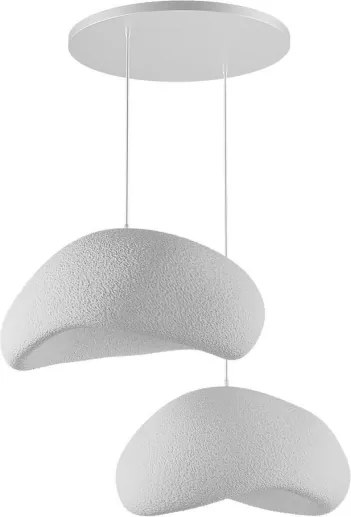 Brilagi - Candelabru suspendat cu cablu WABI SABI, 2xE27/40W/230V, Ø 60 cm, alb