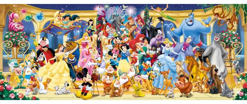 PUZZLE PANORAMA PERSONAJE DISNEY 1000 PIESE DESIGN NOU - RAVENSBURGER (RVSPA00444)