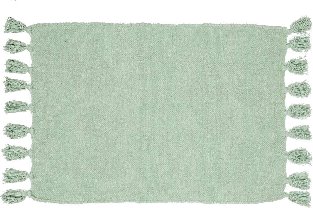 Covoras verde textil pentru baie Fortaleza 60cmx90h