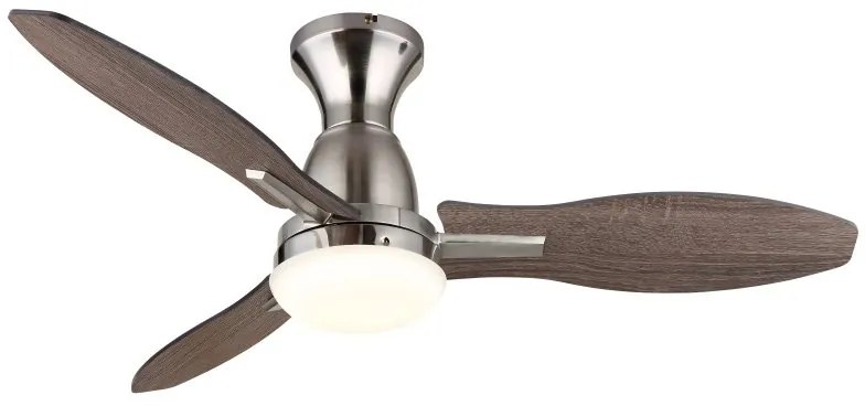 Lustra LED cu ventilator si telecomanda GALE nickel 03671N GL