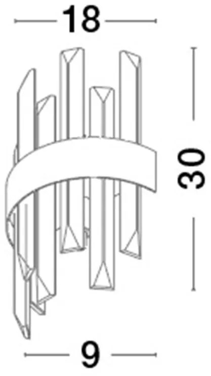 Aplica de perete eleganta design modern Crown