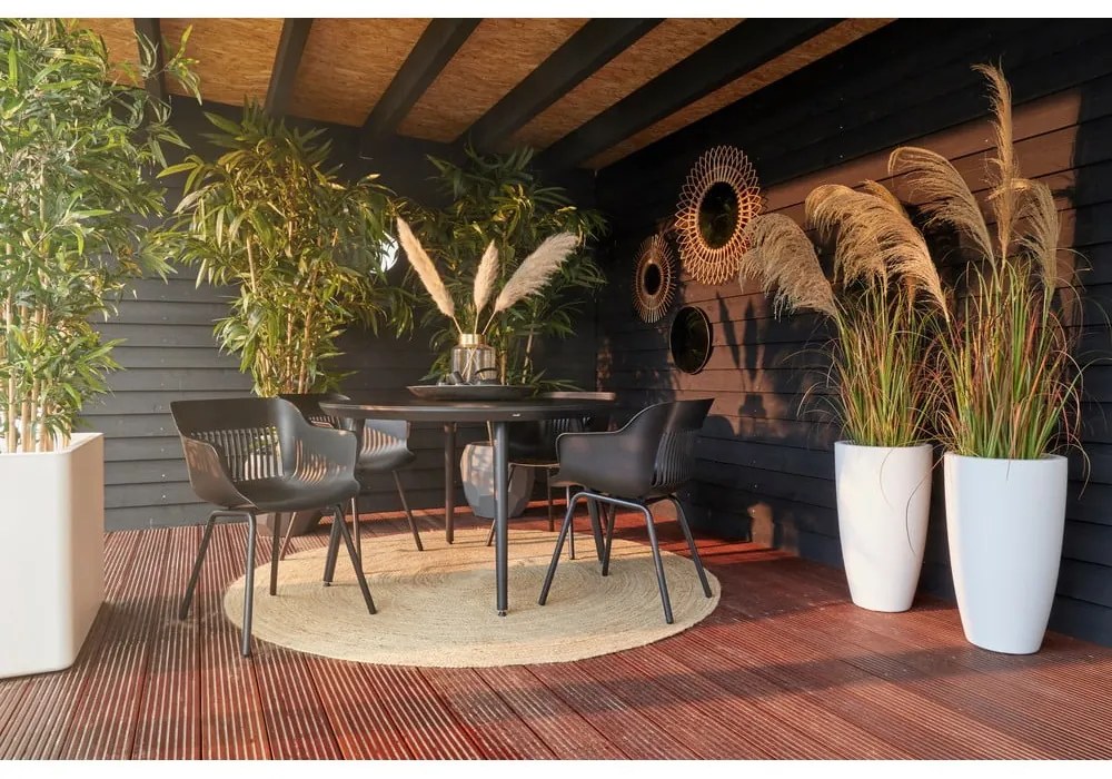 Masă de grădină Hartman Sophie, ø 128 cm, negru