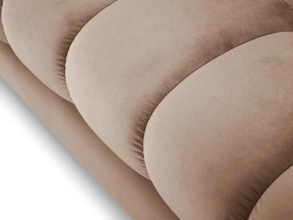 Canapea Bali 2 locuri velvet/picioare negre – L152 x l92 x h75