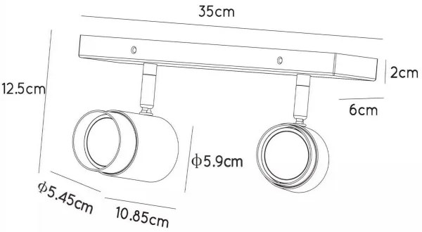 Spot Lucide 35913/02/33 FLORIS 2xGU10/40W/230V verde