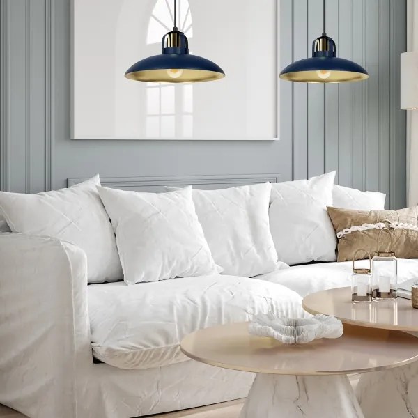 Lustră pe cablu Brilagi FLAMENGO 2xE27/60W/230V albastru