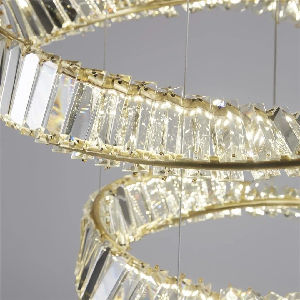 Lustra LED cristal design lux circular Tier 3