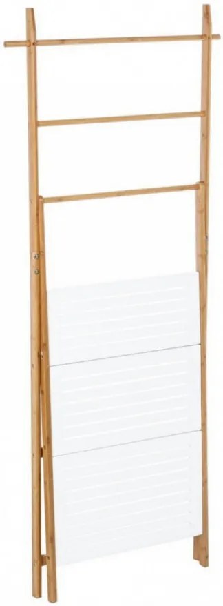 Scara decorativa cu polite din bambus si MDF, 53 cm, Audrey Bizzotto