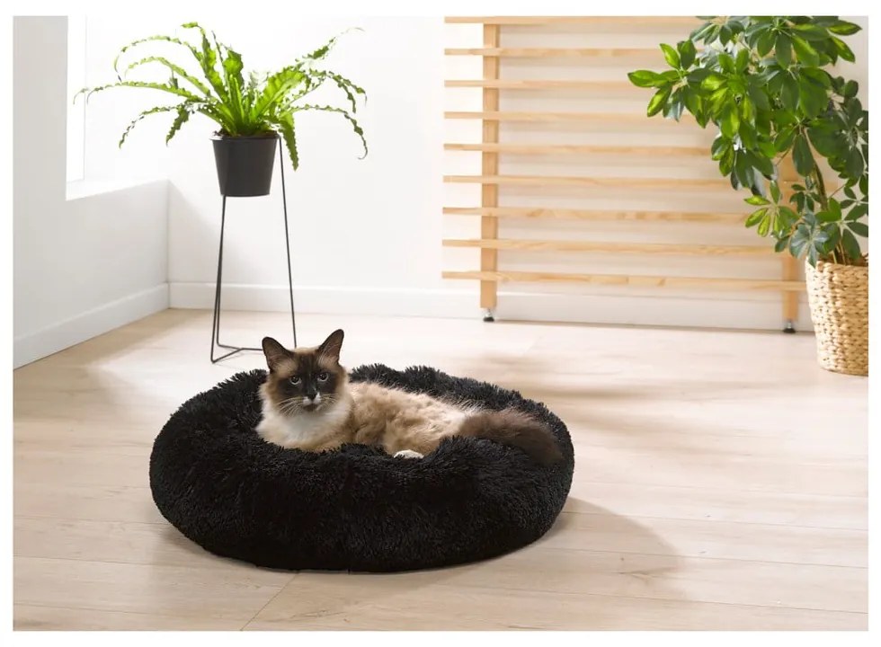 Pat pentru animale de companie gri închis pentru câini ø 55 cm – Love Story
