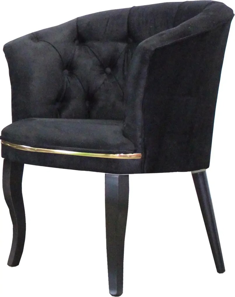 Set fotoliu Milano,negru, picioare negre, Homs