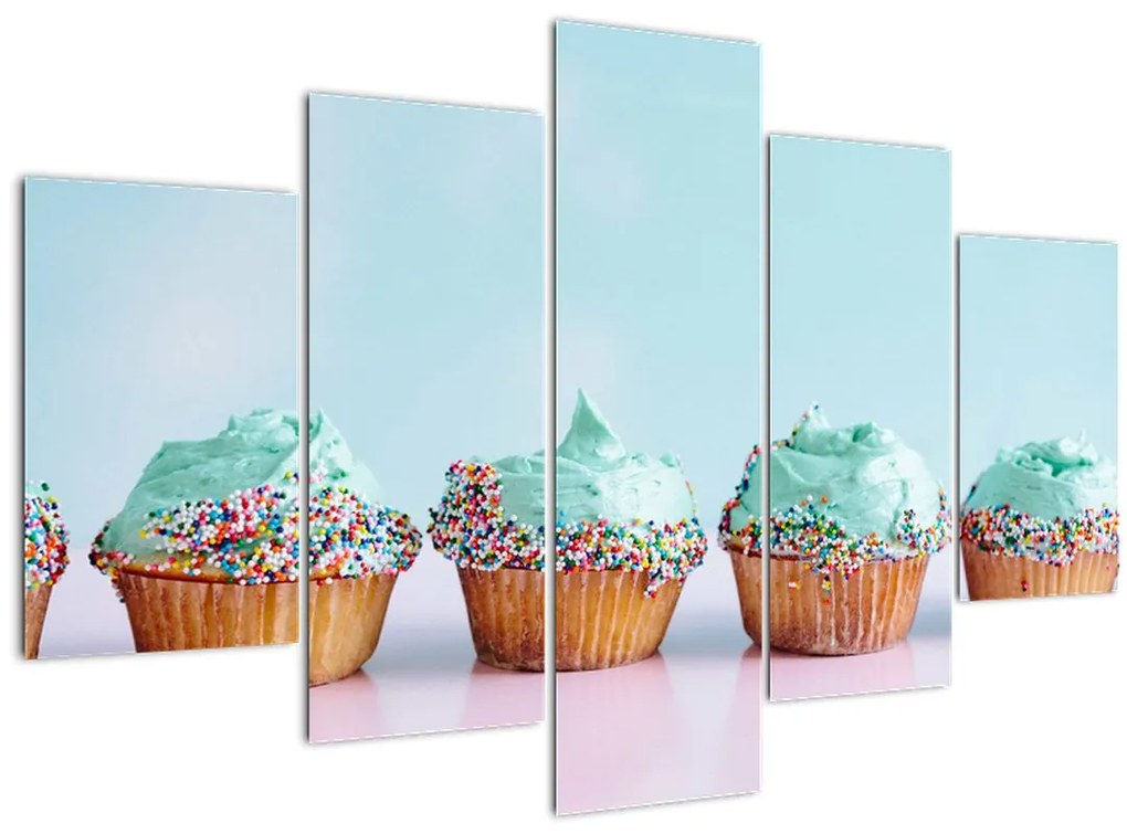 Tablou cu cupcakes (150x105 cm)