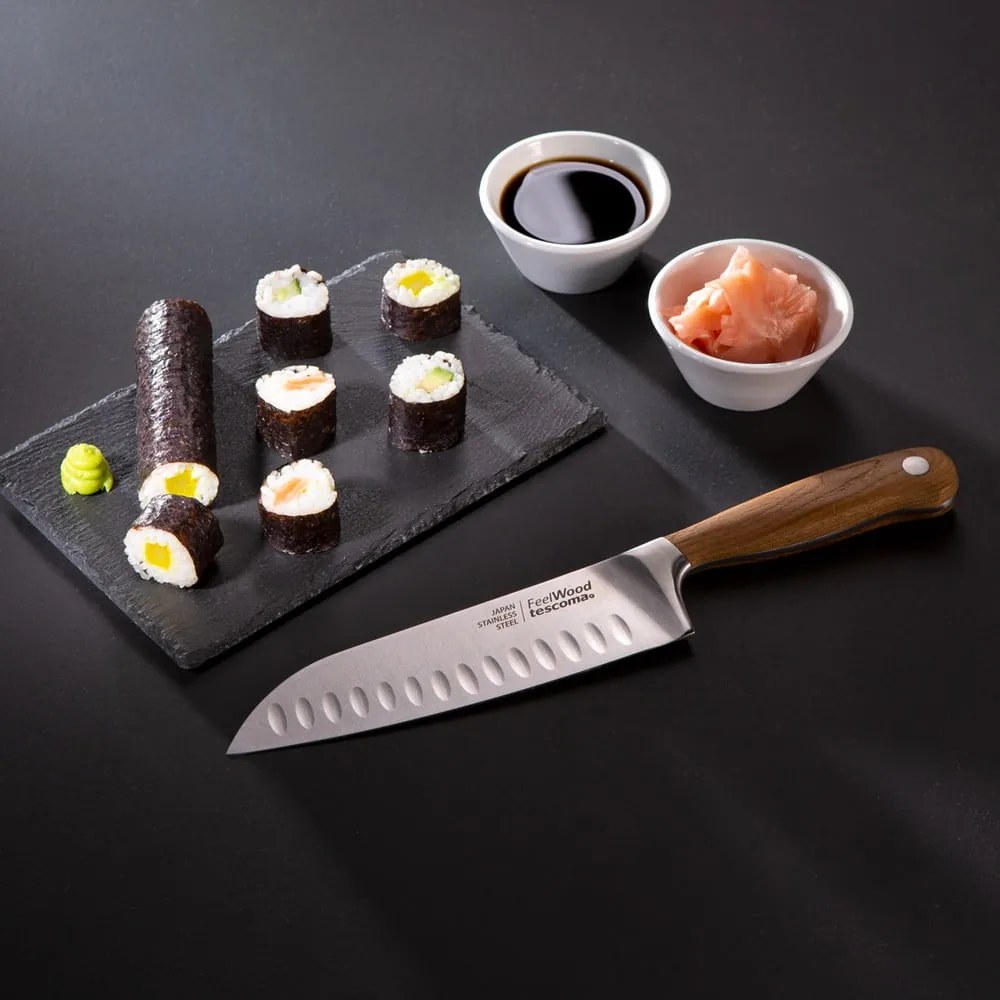 Cuțit din oțel inoxidabil santoku Feelwood – Tescoma