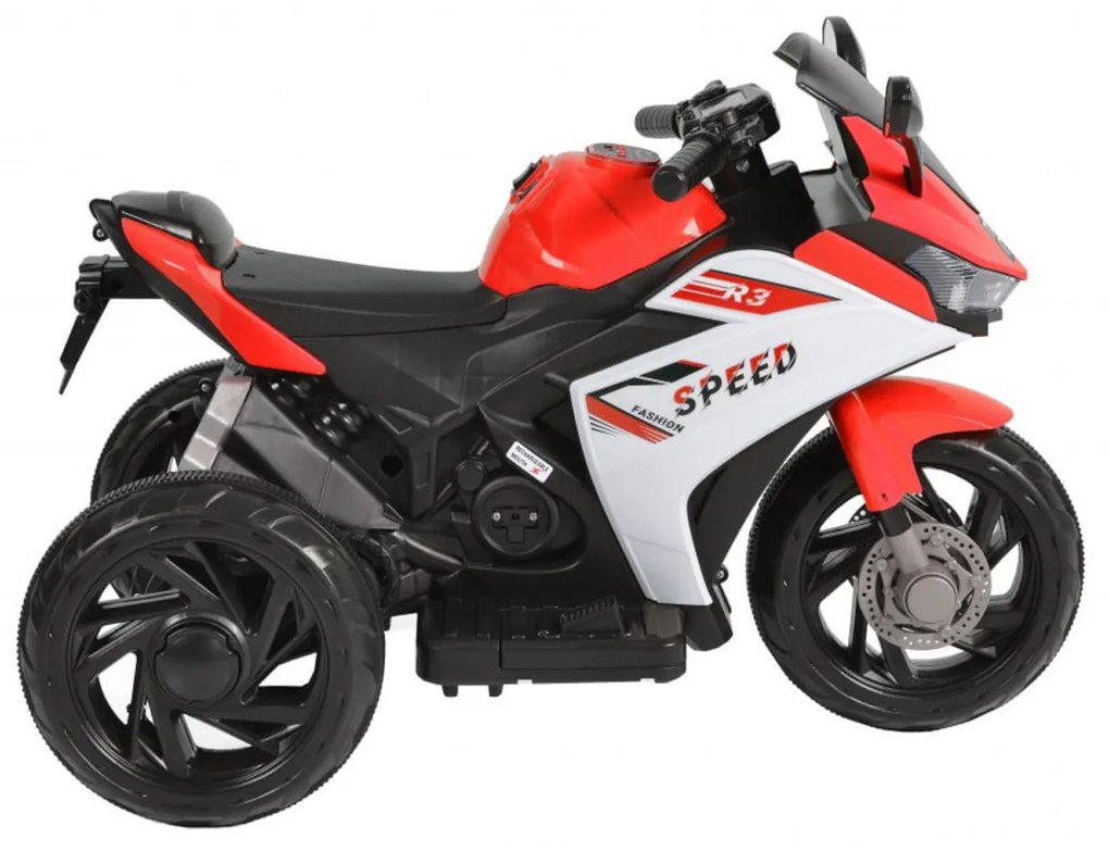 Motocicleta Electrica cu Acumulator Pentru Copii NOVOKIDS™ Speed Hurricane R3, 2-6 ani, Max 30 kg, Cu Sunete si Lumini LED, Trotineta Electrica, 3