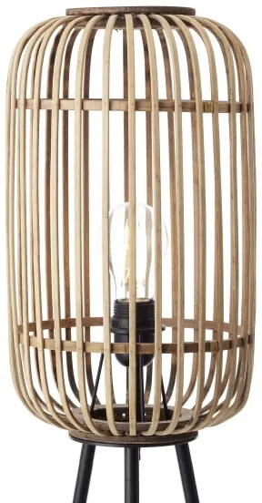 Brilliant - Lampă de podea WOODROW, 1xE27/60W/230V, din bambus