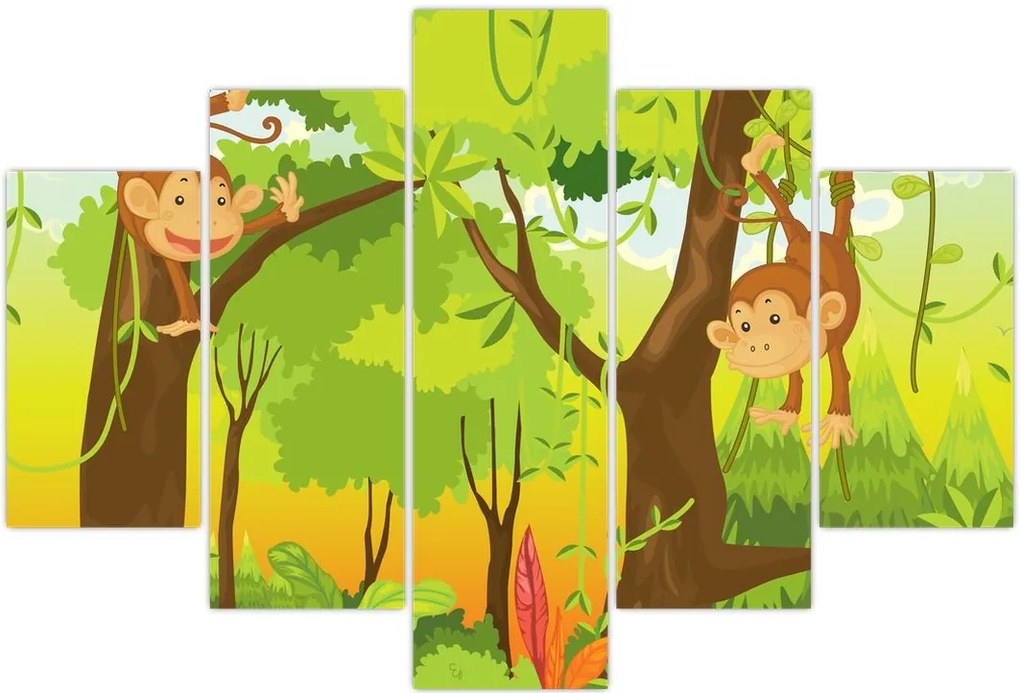 Tablou - Maimuțe (150x105 cm)