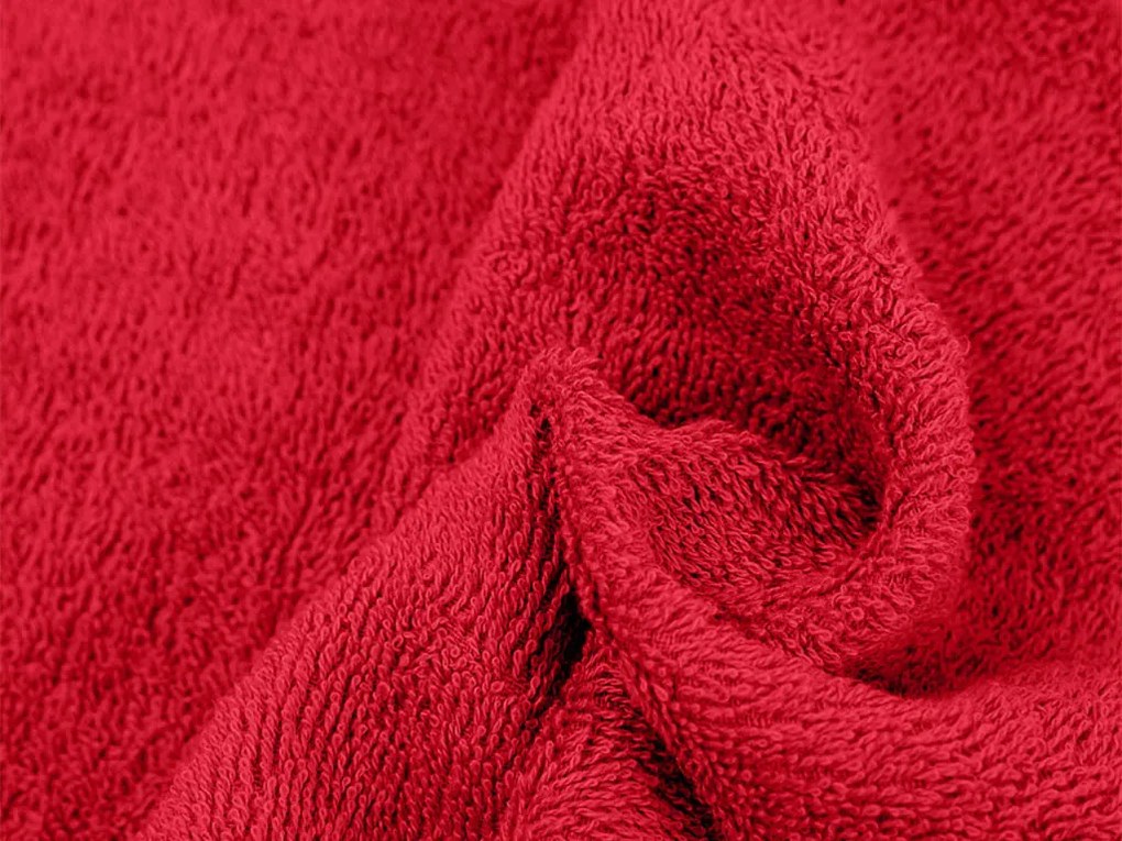 Prosop copii Bella rosu 30x50 cm, 100% bumbac