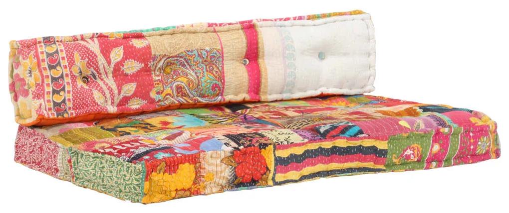 Perna pentru canapea din paleti, multicolor, textil, petice 1, Multicolour