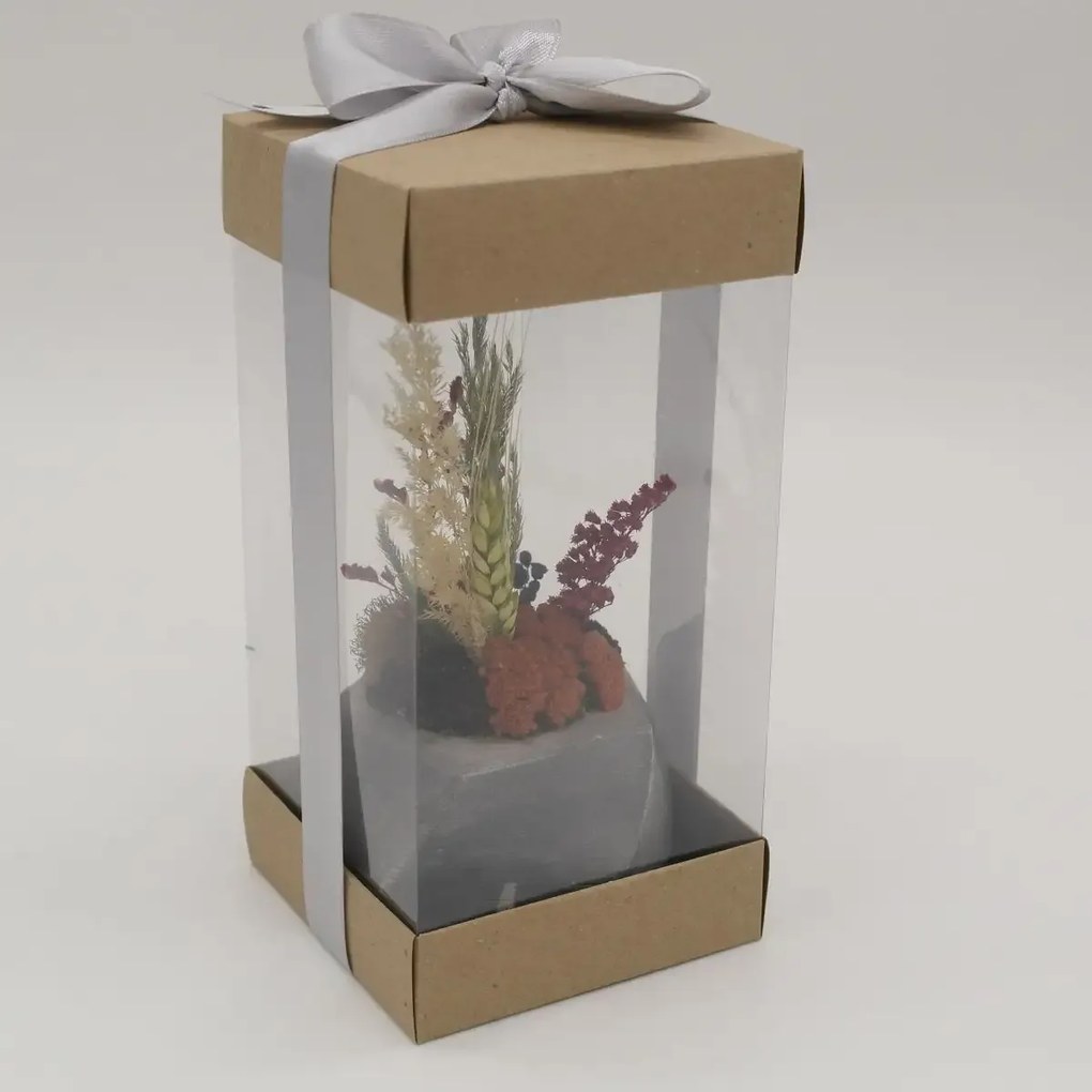 Ghiveci decorativ cu flori artificiale, homs seria A620,17x5.5x9 cm,30353