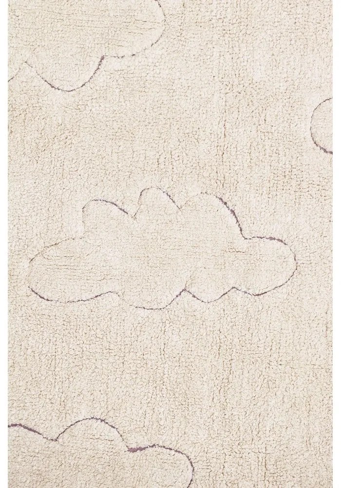 Covor pentru copii crem lavabil/țesut manual din bumbac 120x160 cm Clouds – Lorena Canals