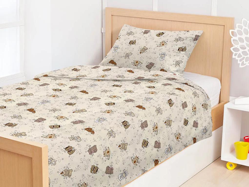 Goldea lenjerie de pat din bumbac pentru copii - model 690 140 x 200 a 70 x 90 cm