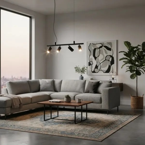 Lustră LED pe cablu Ideal Lux DYNAMITE 4xGU10/7W/230V CRI 90 negru