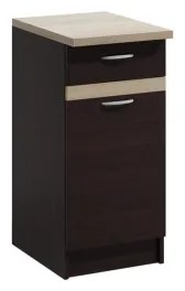 Set mobilier de bucătărie VALERIA 180 cm, stejar sonoma/maro