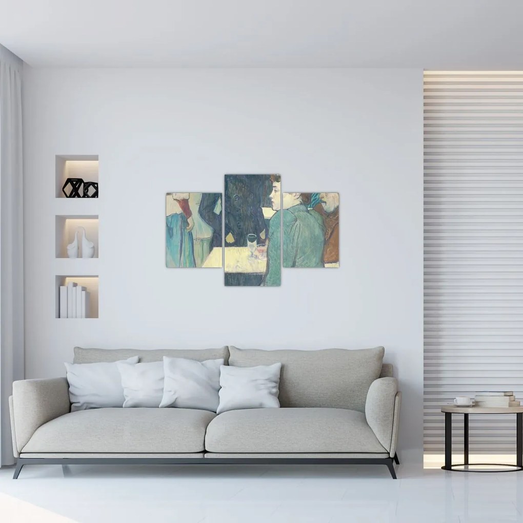 Tablou - Henri de Toulouse-Lautrec, A Corner of the Moulin de la Galette, reproducere (90x60 cm)