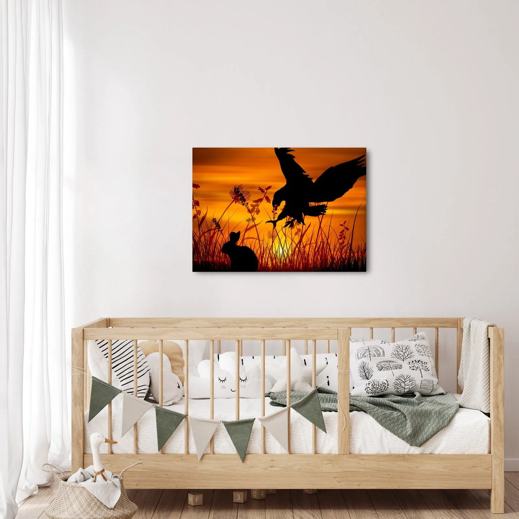 Tablou cu silueta prădătorului (70x50 cm)