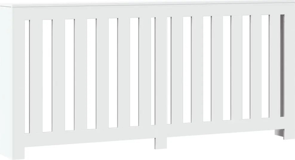 vidaXL Mască pentru calorifer, alb, 175x20x82 cm, lemn prelucrat