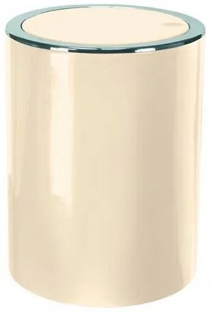 Coș cosmetic de gunoi Kleine Wolke Clap Mini 1,5 l, bej