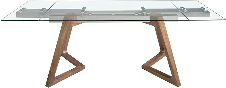 Masa extensibila deosebita design LUX Glass 160-240x90cm