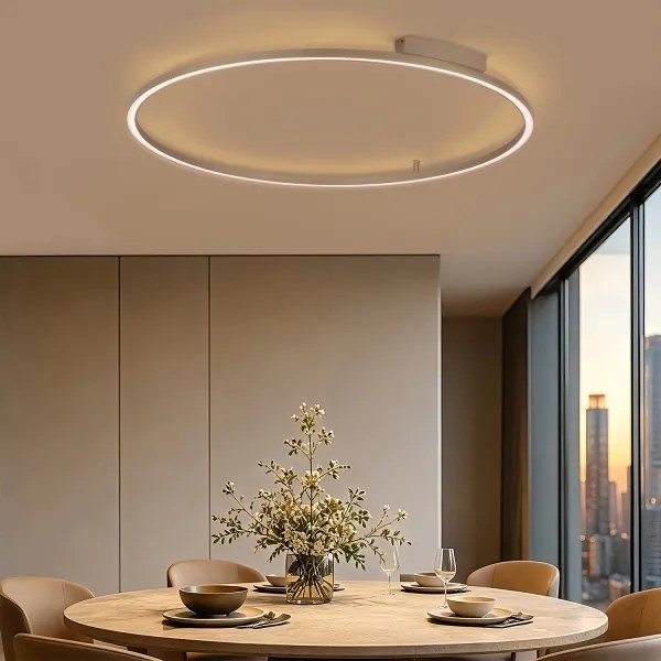 Brilagi - Corp de iluminat LED dimabil PORTOFINO LED/85W/230V Ø 120 cm bej + telecomandă