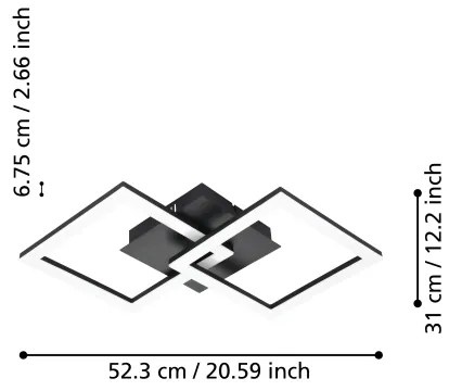 Plafonieră LED dimabilă Eglo 31774 PARANDAY-Z LED/21,5W/230V