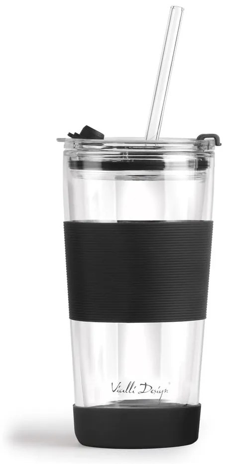 Cană termos neagră 600 ml Fuori – Vialli Design
