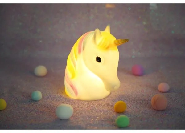 Veioză LED de veghe pentru copii Globo 28052 UNICORN LED/1W/USB/3xAA